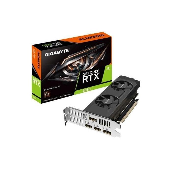 Gigabyte RTX 3050 OC Low Profile 6GB GDDR6, HDMI 2.1, DisplayPort 1.4a 0 Gigabyte RTX 3050 OC Low Profile 6GB GDDR6, HDMI 2.1, DisplayPort 1.4a 0