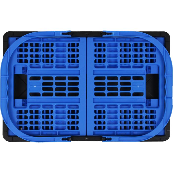 Inde Caja Plegable con Asas 16L Azul/Negro 39x25.5x21 cm (10 Unidades)