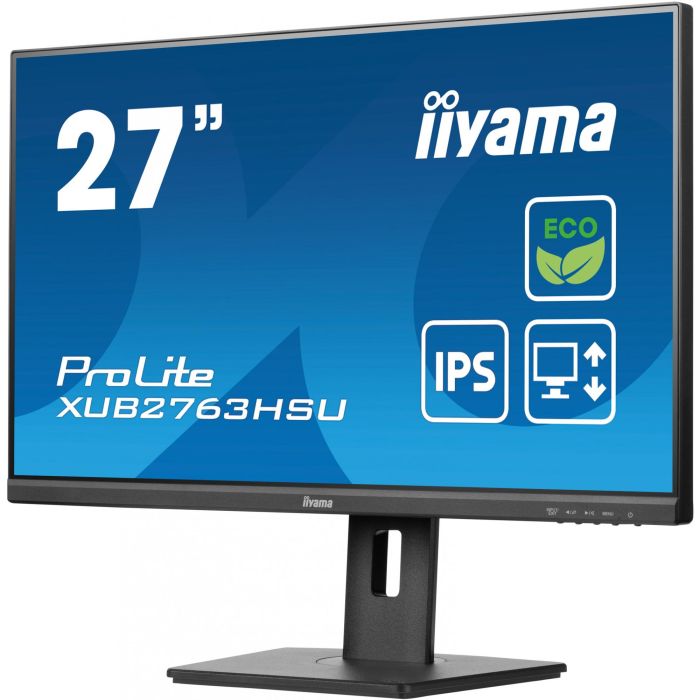 iiyama XUB2763HSU-B1 Monitor 27" IPS Full HD (1920x1080) 100Hz 3ms HDMI DP USB Ajustable Pivot VESA Negro 12 iiyama XUB2763HSU-B1 Monitor 27" IPS Full HD (1920x1080) 100Hz 3ms HDMI DP USB Ajustable Pivot VESA Negro 12