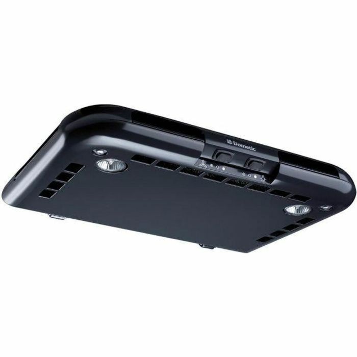 Dometic CK2000 Campana de Reciclaje para Caravana, 12V, 50m³/h, Acero Inoxidable, con Filtros de Carbón Activado