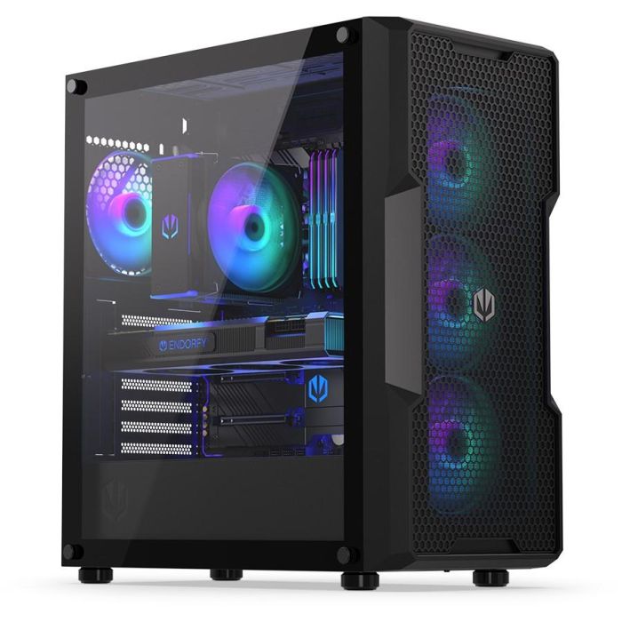 Endorfy Regnum 400 ARGB Black - Caja Torre PC ATX/Micro-ATX/Mini-ITX con Iluminación Multi y Ventana Lateral de Vidrio Templado 1 Endorfy Regnum 400 ARGB Black - Caja Torre PC ATX/Micro-ATX/Mini-ITX con Iluminación Multi y Ventana Lateral de Vidrio Templado 1