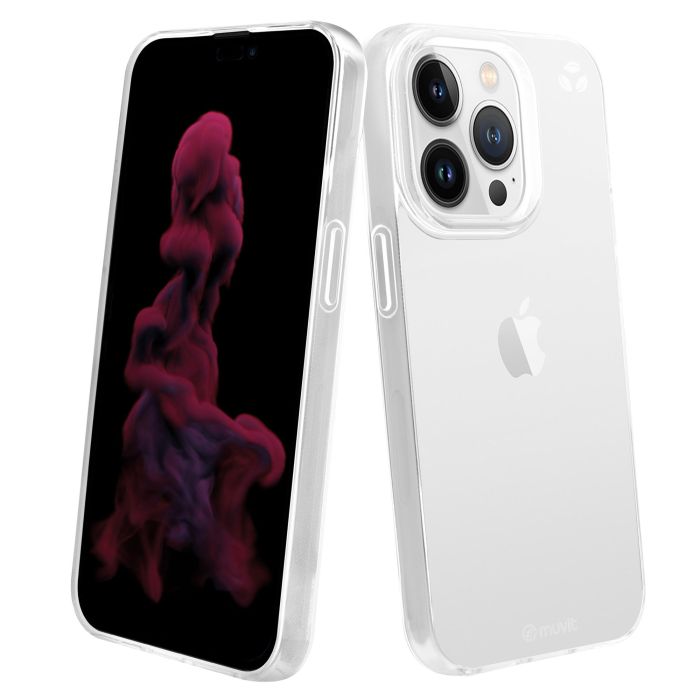 muvit for change funda compatible con Apple iPhone 14 Pro transparente 1