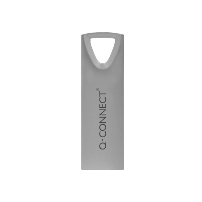 Q-connect Memoria USB Flash Premium 4GB 2.0 Plateado Compacto Ligero 5