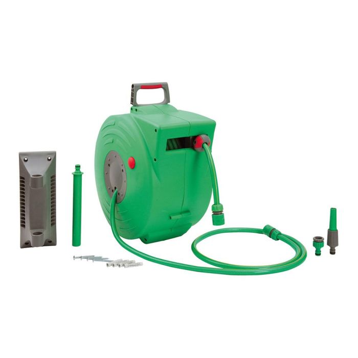 Super Ego Recogedor Automático de Manguera para Pared 20m, Polipropileno, Anti UV y Anti Algas, Verde 0 Super Ego Recogedor Automático de Manguera para Pared 20m, Polipropileno, Anti UV y Anti Algas, Verde 0