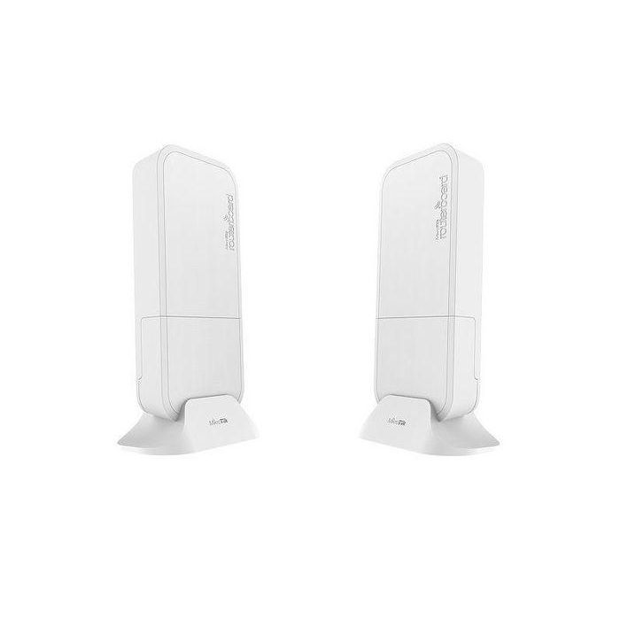MikroTik wAP60G Estación Base 60 GHz Kit Inalámbrico Wireless Wire Enlace Gigabit Full Duplex 1 Gbit 200m+ Beamforming 60° PoE