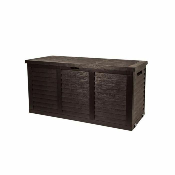 TOOD Baúl de almacenamiento de resina - 306 L - 119x52x58 cm - Marrón antracita