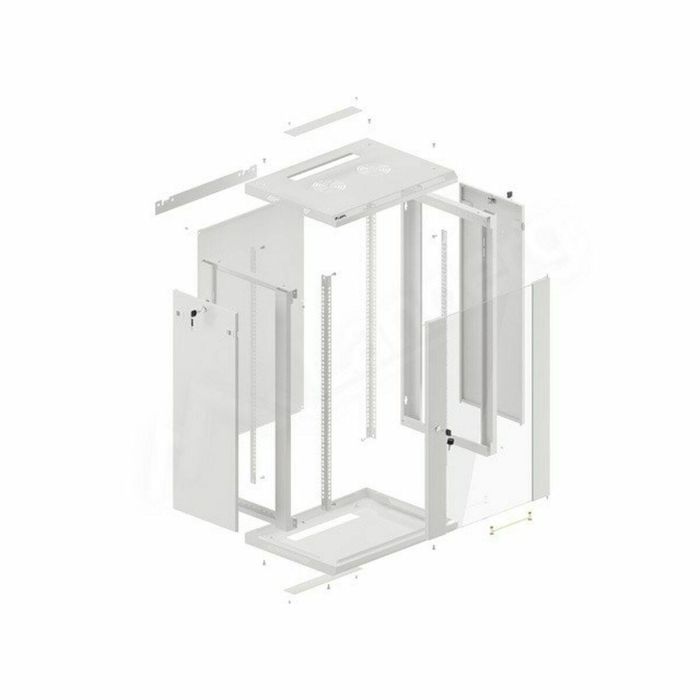 Lanberg WF01-6418-10S Armario Rack de Pared 18U, Color Gris, 60 kg de Capacidad Máxima Lanberg WF01-6418-10S Armario Rack de Pared 18U, Color Gris, 60 kg de Capacidad Máxima