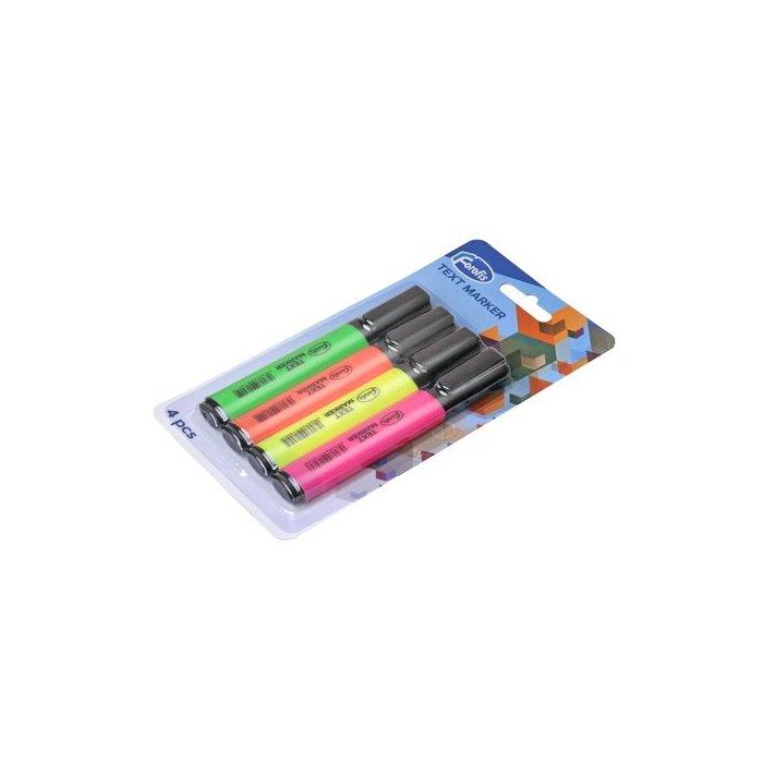Marcador Fluor Forofis Estuche De 4 Surtidos (Set de 12)