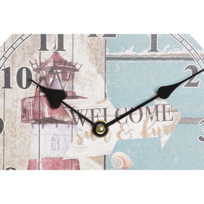 Reloj Pared Mediterraneo DKD Home Decor Multicolor 3 x 20 x 20 cm (2 Unidades) 1 Reloj Pared Mediterraneo DKD Home Decor Multicolor 3 x 20 x 20 cm (2 Unidades) 1