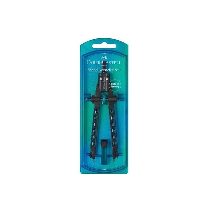 Faber Castell Compás De Ajuste Rápido Factory C-Recambio Azul Perla 0 Faber Castell Compás De Ajuste Rápido Factory C-Recambio Azul Perla 0