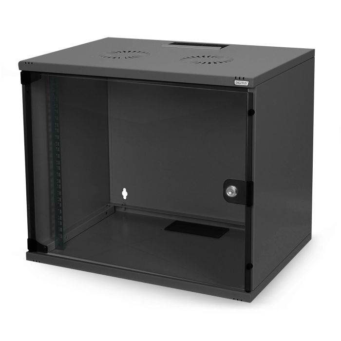 Digitus Carcasa de pared SOHO 7U 540x400 mm Negro - Gabinete de red sin montar 60kg IP20