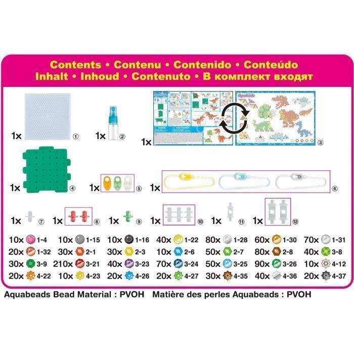 Aquabeads AQU5054131319949 Set La tierra de los dinosaurios - Perlas que se adhieren con agua 2