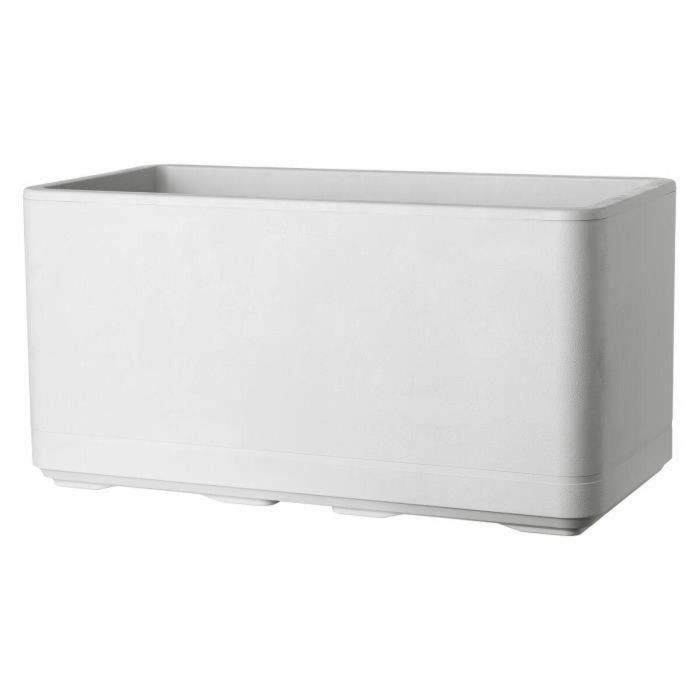 Deroma 9HP1QSZ Jardinera Muret Cosmo Perla con Reserva de Agua y Ruedas 78 cm Deroma 9HP1QSZ Jardinera Muret Cosmo Perla con Reserva de Agua y Ruedas 78 cm