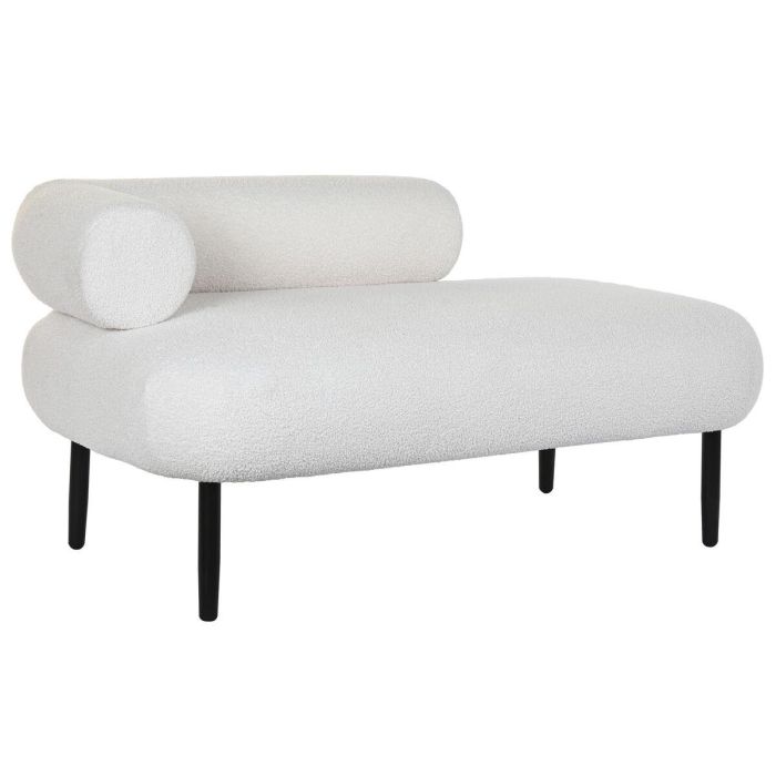 Sofá DKD Home Decor Blanco Negro Metal Scandi 127,5 x 73,5 x 64 cm 4