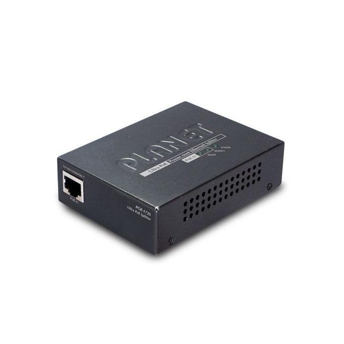 Planet POE-172S Splitter Ultra PoE Gigabit 12V/19V/24V - IEEE 802.3bt/at/af para cámaras PTZ, Thin Client, AIO PC