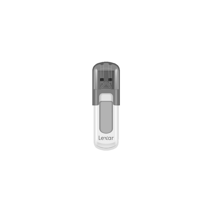 Memoria USB Lexar JumpDrive V100 Blanco Gris 64 GB 1