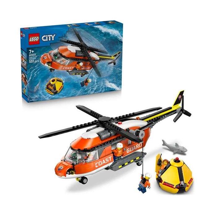 Juego de construccion helicóptero de guardacostas lego city 3