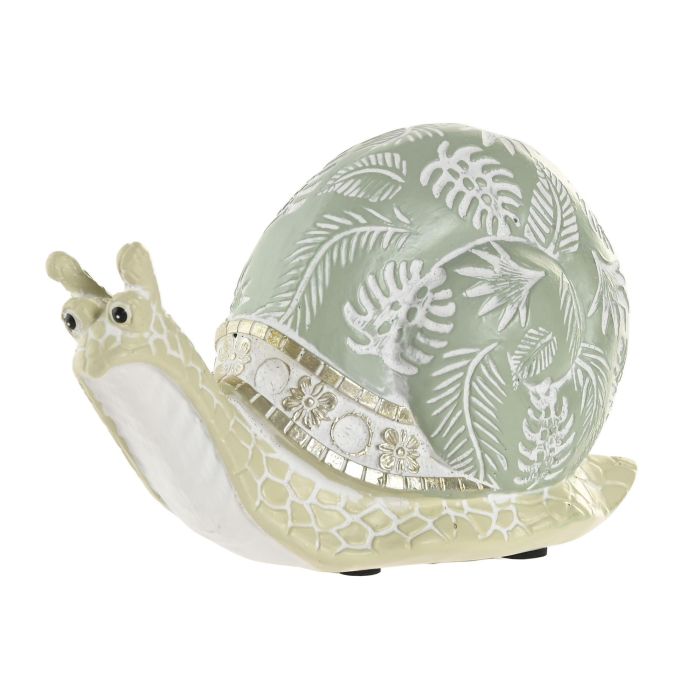 DKD Home Decor Figura Cottage Resina Verde 6 x 8 x 13 cm (4 Unidades)