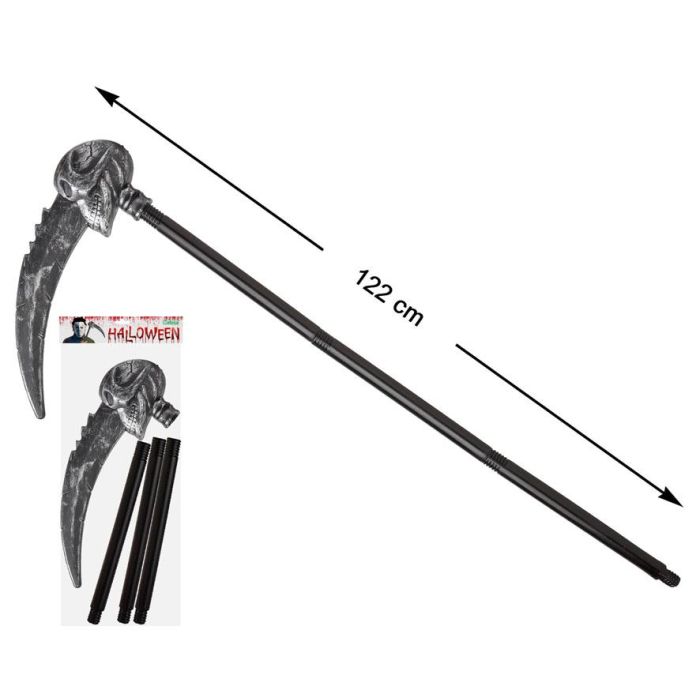 Cámara de Fantasía con Calavera Negra y Gris 122 cm Accesorio de Halloween