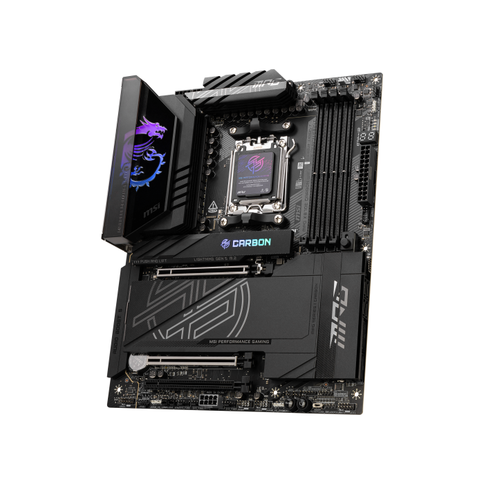 MSI MPG X870E CARBON WiFi Placa Base AMD AM5 X870 4DDR5 LAN 5G WiFi 7 BT 5.4 ATX 911-7E49-08S 2