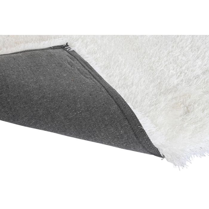 DKD Home Decor Alfombra Marfil 90 x 8 x 60 cm (2 Unidades) de Poliéster y Seda 3