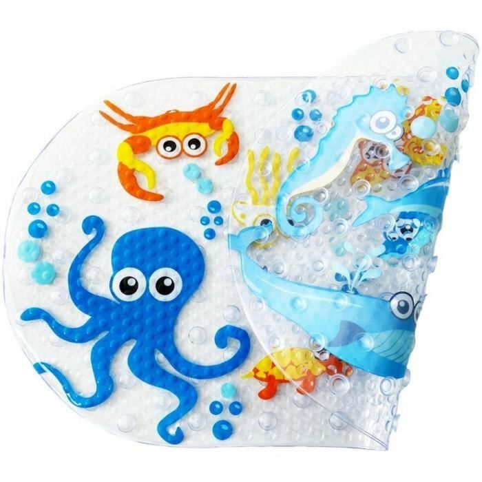 Thermobaby Alfombra de Baño Antideslizante con Diseño de Animales Marinos para Bebé 3 Thermobaby Alfombra de Baño Antideslizante con Diseño de Animales Marinos para Bebé 3