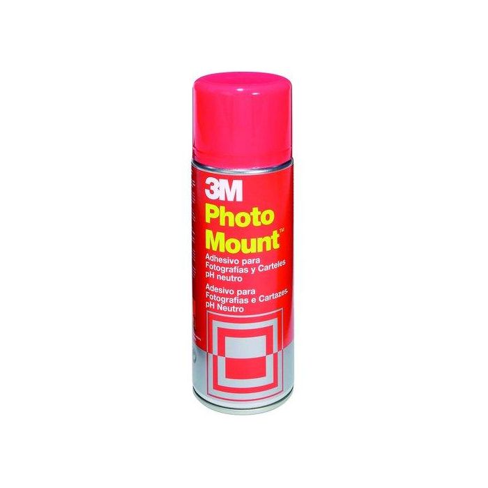 Pegamento En Spray 3M 400Ml Photo Mount (Bote Rojo)