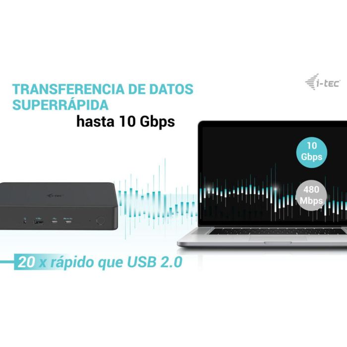 Dockstation i-Tec CADUAL4KDOCKPD2 Negro 3 Dockstation i-Tec CADUAL4KDOCKPD2 Negro 3