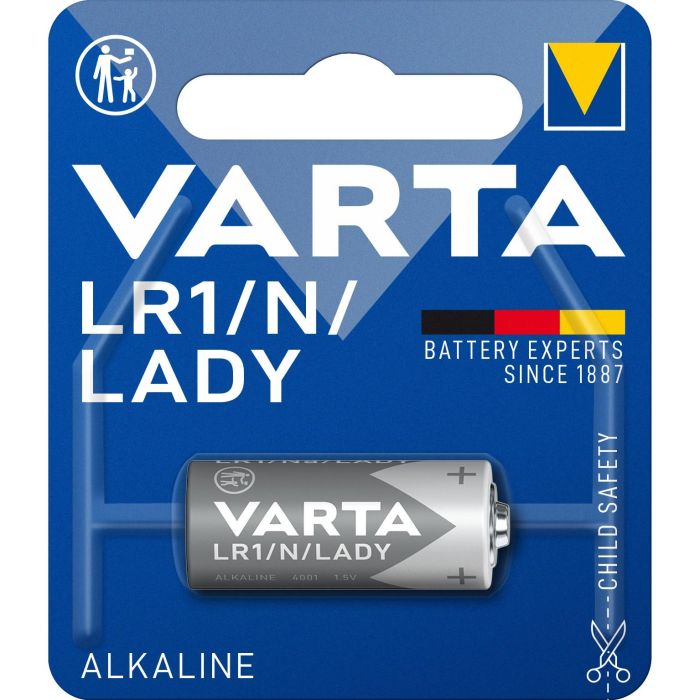 Varta LR1 Lady Pila Alcalina 1,5V No Recargable Ø12x30,2mm 1
