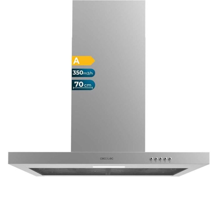Cecotec Campana Convencional Bolero Flux TM 703500 Inox 70 cm, 350 m³/h, LED, A