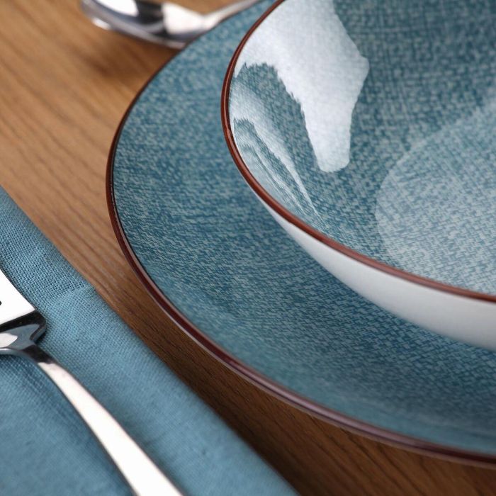 Vajilla Versa Azul Porcelana 18 Piezas 1 Vajilla Versa Azul Porcelana 18 Piezas 1