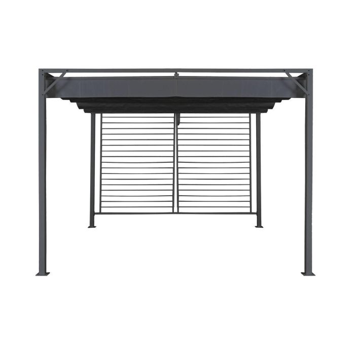 Pérgola DKD Home Decor Gris 300 x 300 x 230 cm Acero 8 Pérgola DKD Home Decor Gris 300 x 300 x 230 cm Acero 8