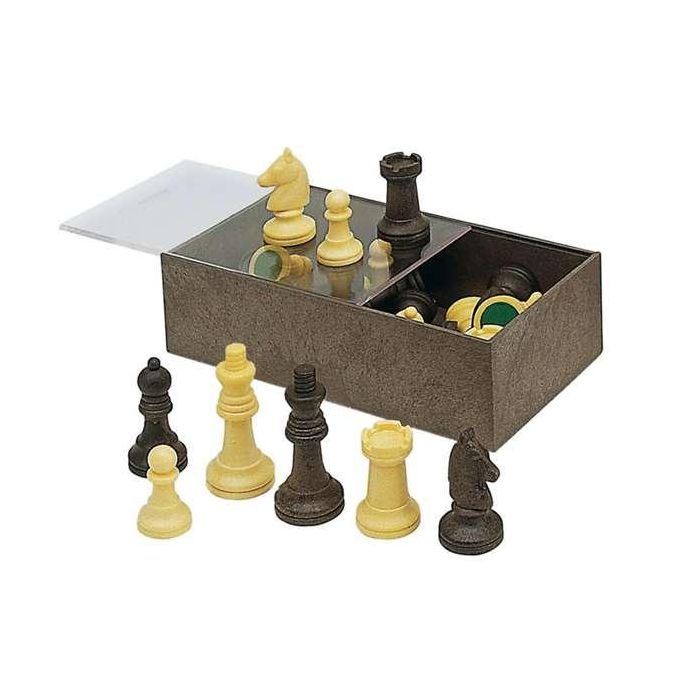 Cayro Piezas de Ajedrez Accesorios en Caja de Plástico 19x10x6 cm 2