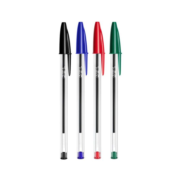 Boligrafo Bic Cristal Mega Tubo 16+4 Unidades Colores Surtidos 8 Azules - 5 Negros - 4 Rojos- 3 Verdes 4