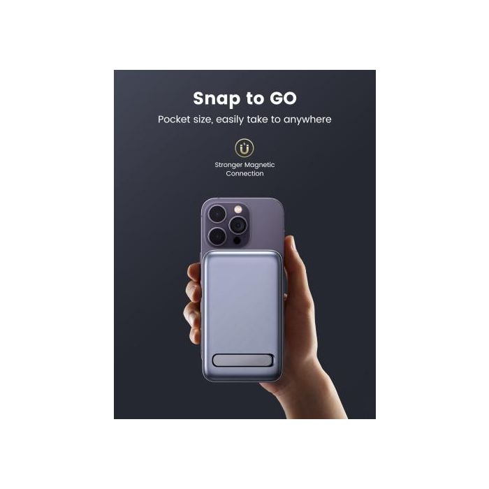 Ugreen 10000Mah Mini Powerbank Wireless 20W With Magsafe Grey 10