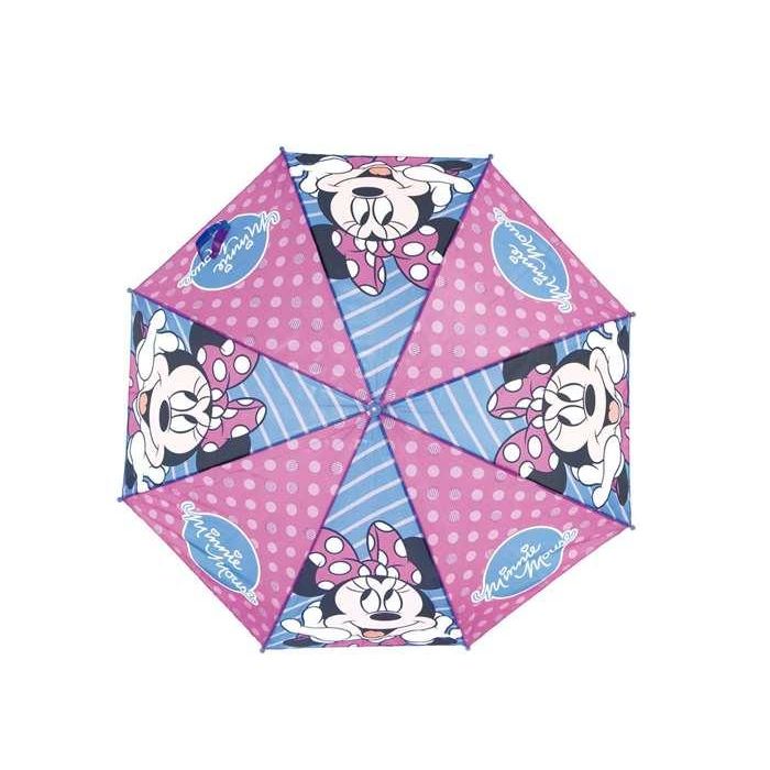 Paraguas Automático Minnie Mouse Lucky Azul Rosa (Ø 84 cm) 4