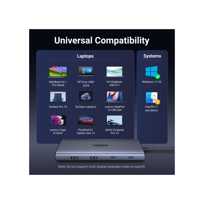 Ugreen Revodok Pro 10 10In1 Hdmi Dock Gris 8 Ugreen Revodok Pro 10 10In1 Hdmi Dock Gris 8