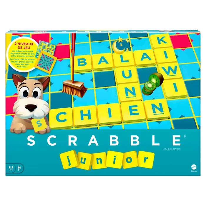 Mattel Games Scrabble Junior Juego de Mesa para Niños 6+ Años, Ayuda al Aprendizaje de Lectura y Composición de Palabras 0 Mattel Games Scrabble Junior Juego de Mesa para Niños 6+ Años, Ayuda al Aprendizaje de Lectura y Composición de Palabras 0