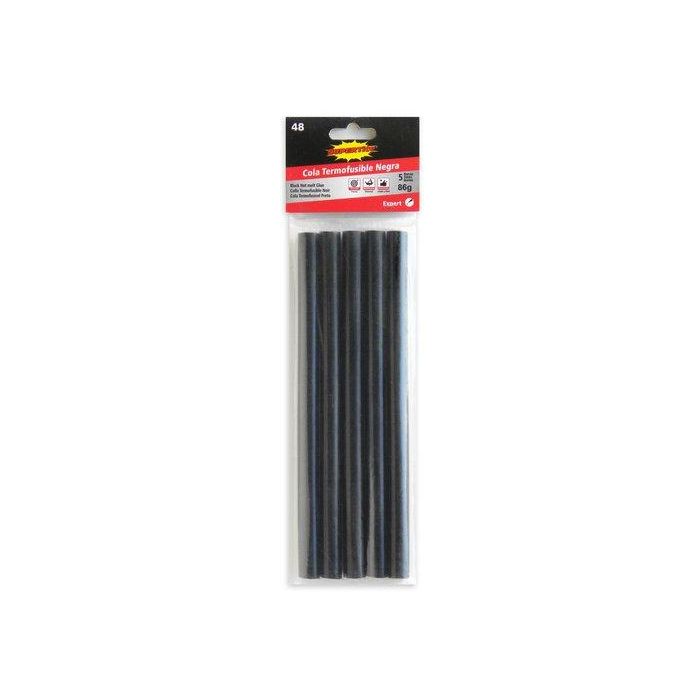 Cola Termofusible En Barra Supertite Negro 11X180 Mm. Blister De 5 (Set de 12)