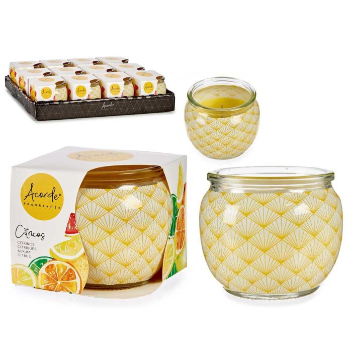 Acorde Vela Perfumada Cítricos en Tarro Cristal Amarillo 7.5x6.3x7.5 cm (12 Unidades) Acorde Vela Perfumada Cítricos en Tarro Cristal Amarillo 7.5x6.3x7.5 cm (12 Unidades)