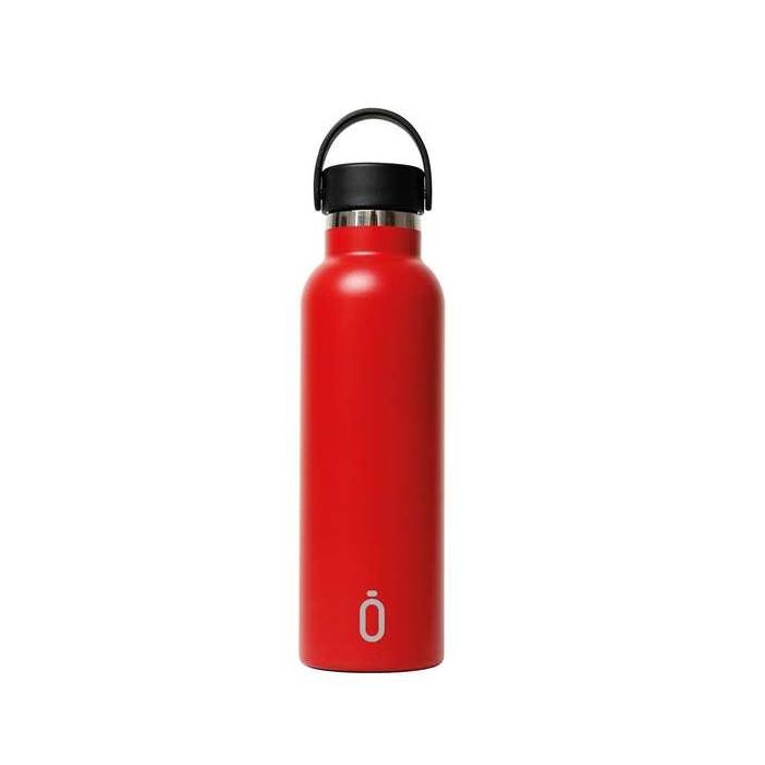 Botella Térmica Safta Rojo Rojo Silicona Acero Inoxidable 1