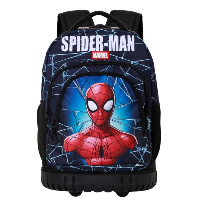 Marvel Spiderman Mochila Trolley GTS FAN Maximum Spiderman Azul con Ruedas, 2 Compartimentos y Bolsillo Acolchado 1 Marvel Spiderman Mochila Trolley GTS FAN Maximum Spiderman Azul con Ruedas, 2 Compartimentos y Bolsillo Acolchado 1