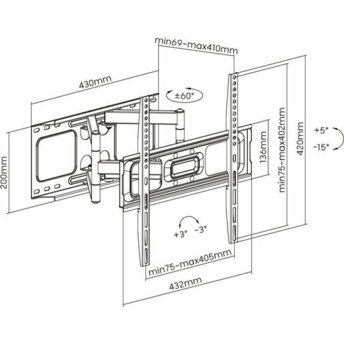 Soporte para TV móvil 32 - 70 - Stell - SHO 5610 2 Soporte para TV móvil 32 - 70 - Stell - SHO 5610 2
