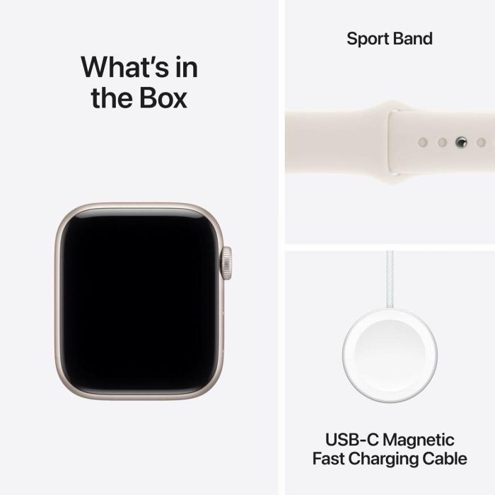 Apple Watch SE 3 Cellular Aluminio 44mm Polarstern (Sportarmband Polarstern) M/L 1