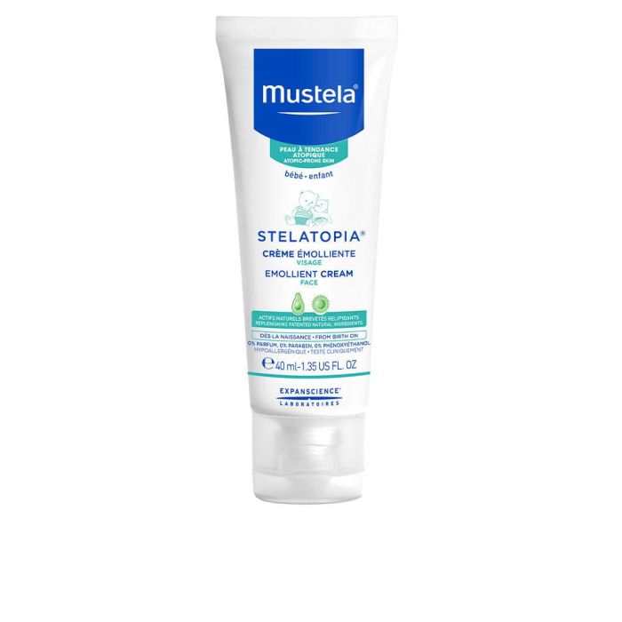 Mustela STELATOPIA Crema Facial Emoliente para Bebés con Piel Atópica, 40 ml 0 Mustela STELATOPIA Crema Facial Emoliente para Bebés con Piel Atópica, 40 ml 0