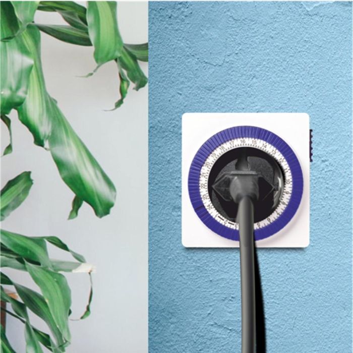 Silver Programador Analógico Mecánico 24 Horas Temporizador 3600W 16A 250V IP20