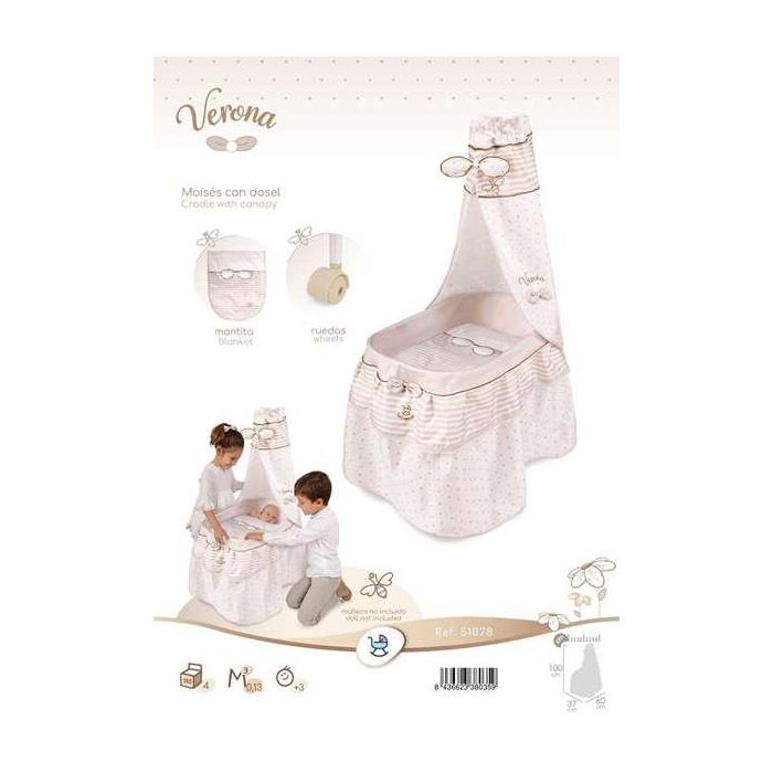 Moisés verona para muñecas de hasta 60 cm.37x60x100 cm 5 Moisés verona para muñecas de hasta 60 cm.37x60x100 cm 5
