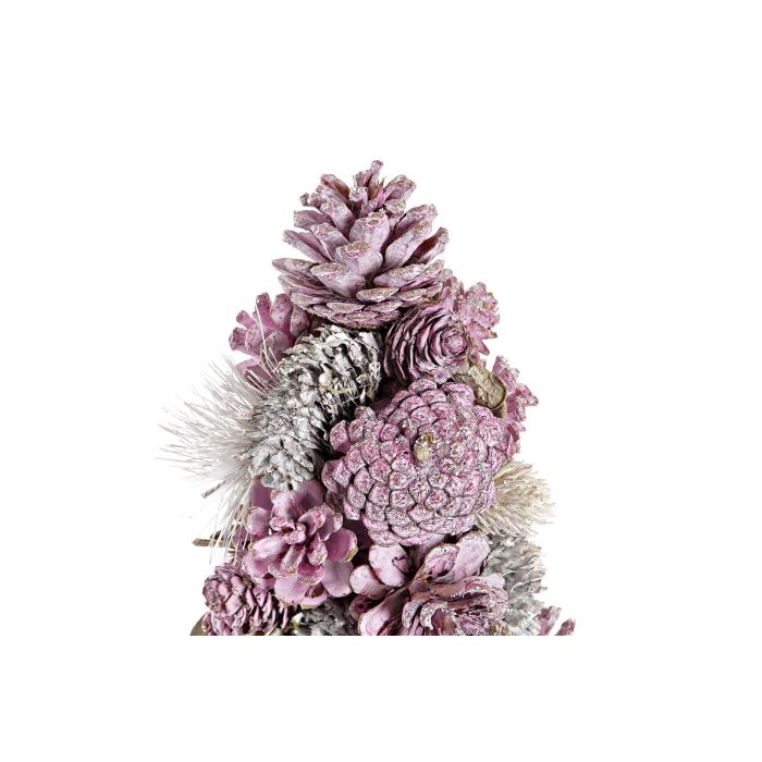 DKD Home Decor Cono Navidad Fantasía Dulce Rosa Palo Blanco 49 cm - Decoración Navideña Piña y Porexpan, Ideal para Hogar 2 DKD Home Decor Cono Navidad Fantasía Dulce Rosa Palo Blanco 49 cm - Decoración Navideña Piña y Porexpan, Ideal para Hogar 2