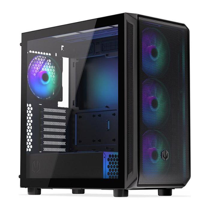 Endorfy ARX 700 ARGB TG Black Torre PC ATX ITX Micro ATX Negro Iluminación Multi