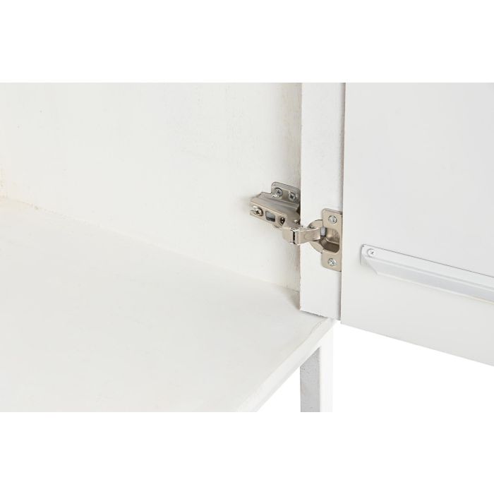 DKD Home Decor Estantería Moderna Blanca de Madera Mango y Metal con 2 Puertas y 6 Estantes Hecha a Mano 90x40x180 cm 5